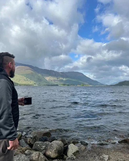 Ryan overlooking a lake